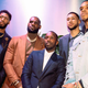 Klutch Sports Group head Rich Paul (center) is joined by (left to right) Anthony Davis, LeBron James, Ben Simmons and Miles Bridges during All-Star Weekend Feb. 19, 2019, in Charlotte, N.C.